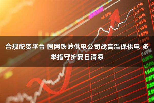 合规配资平台 国网铁岭供电公司战高温保供电 多举措守护夏日清凉