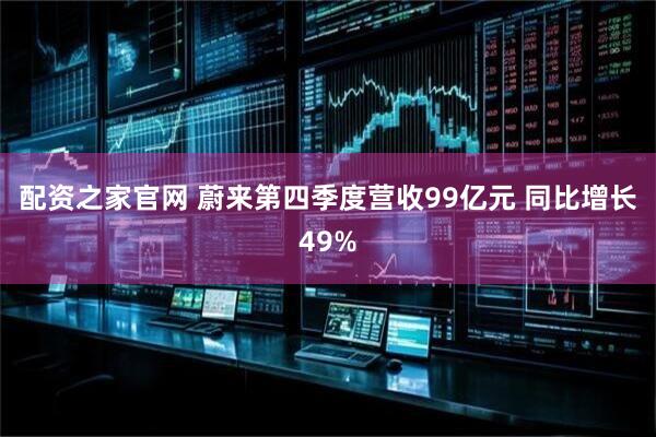 配资之家官网 蔚来第四季度营收99亿元 同比增长49%